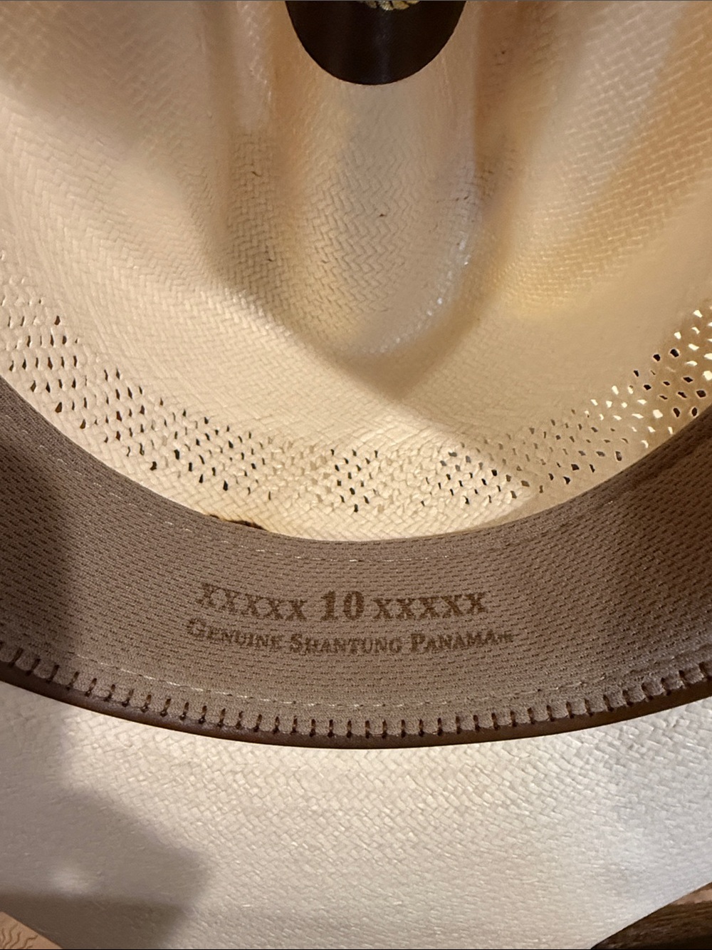 Charlie 1 Horse Cream Straw Western Hat with Black Band - Picture 4 of 5